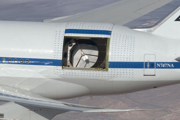 Airborne SOFIA telescope