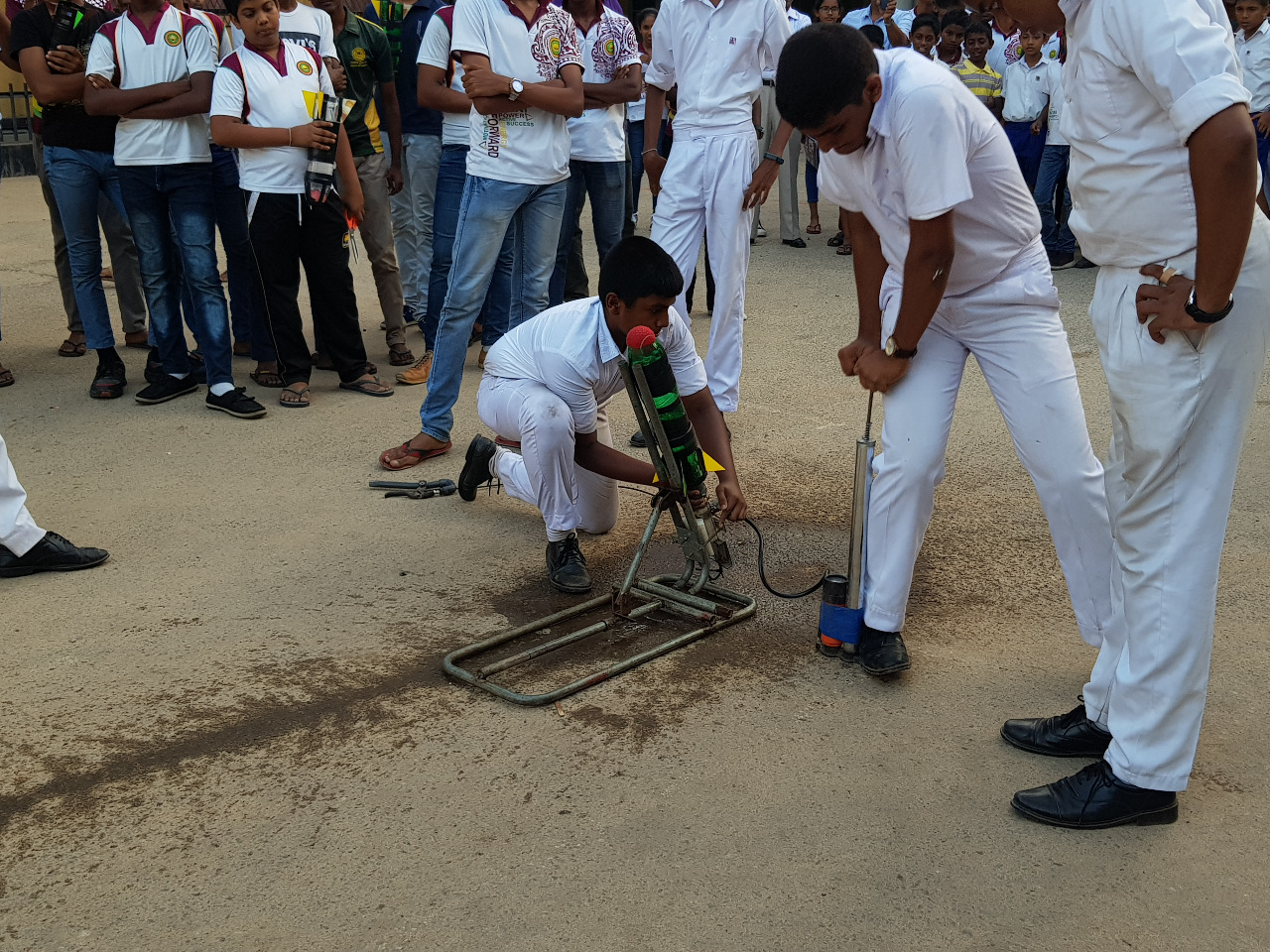 launching water rockets